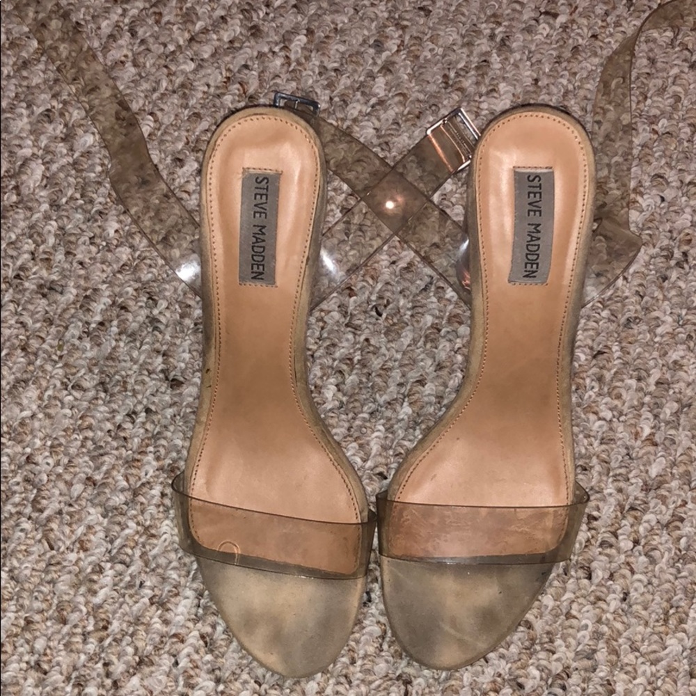 Clear Perspex heels